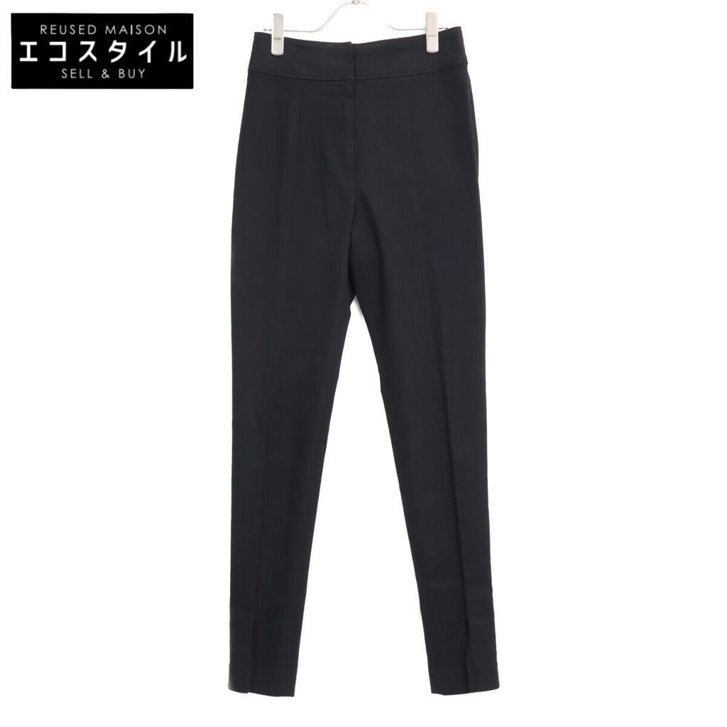 COATE 228 Cotton Pants with Slits at the Hem/ Bottoms 38 blackUsed