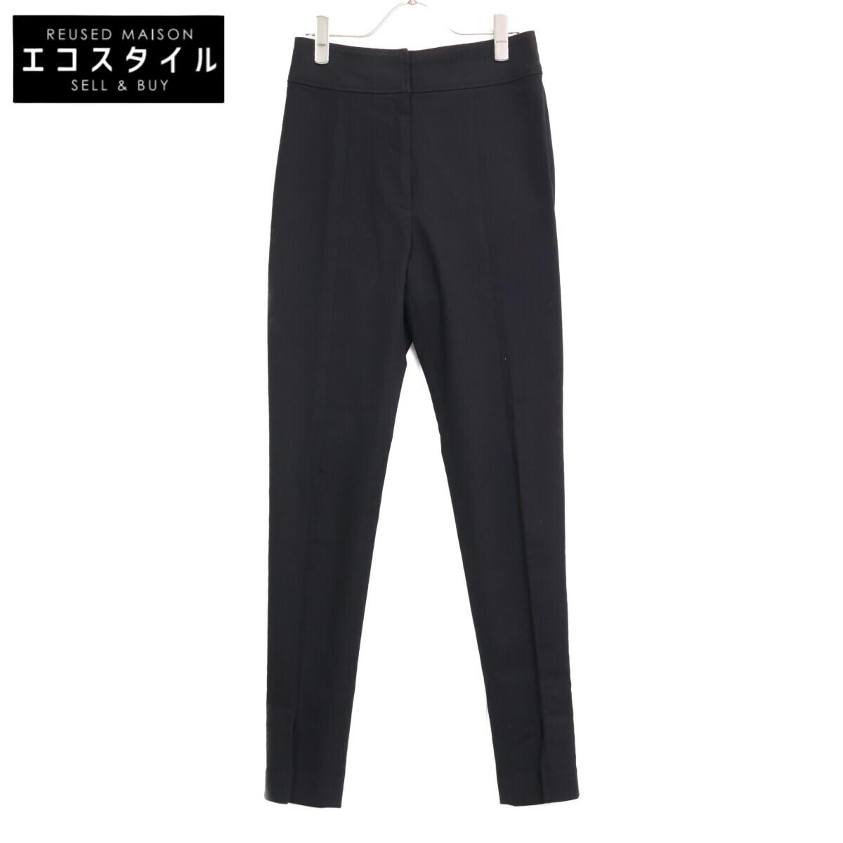 

COATE 228 Cotton Pants with Slits at the Hem/ Bottoms 38 blackUsed