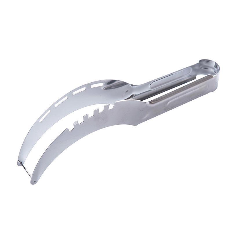 New Stainless Steel Cut Watermelon Cantaloupe Fruit Tools Kitchen Accessories Gadgets Watermelon Spoons Cutter Knife