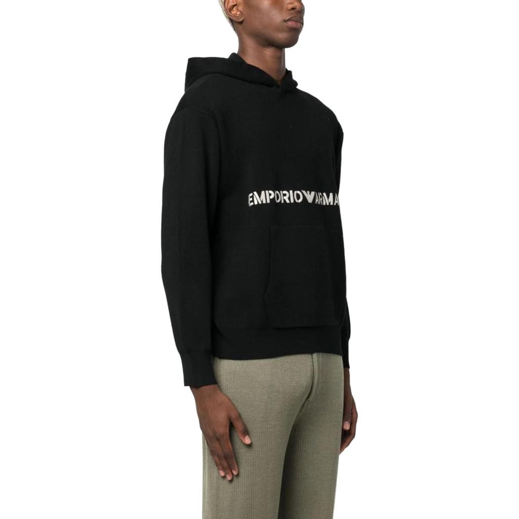 Emporio Armani FW23 Sweatshirt Men's Black 6R1MX7-1MNBZ- F016