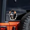QT2048#15CM Mouse Hole Decal Sticker - Self-Adhesive Car Window, Wall & Laptop Decoration - Durable Automotive Exterior Accessories