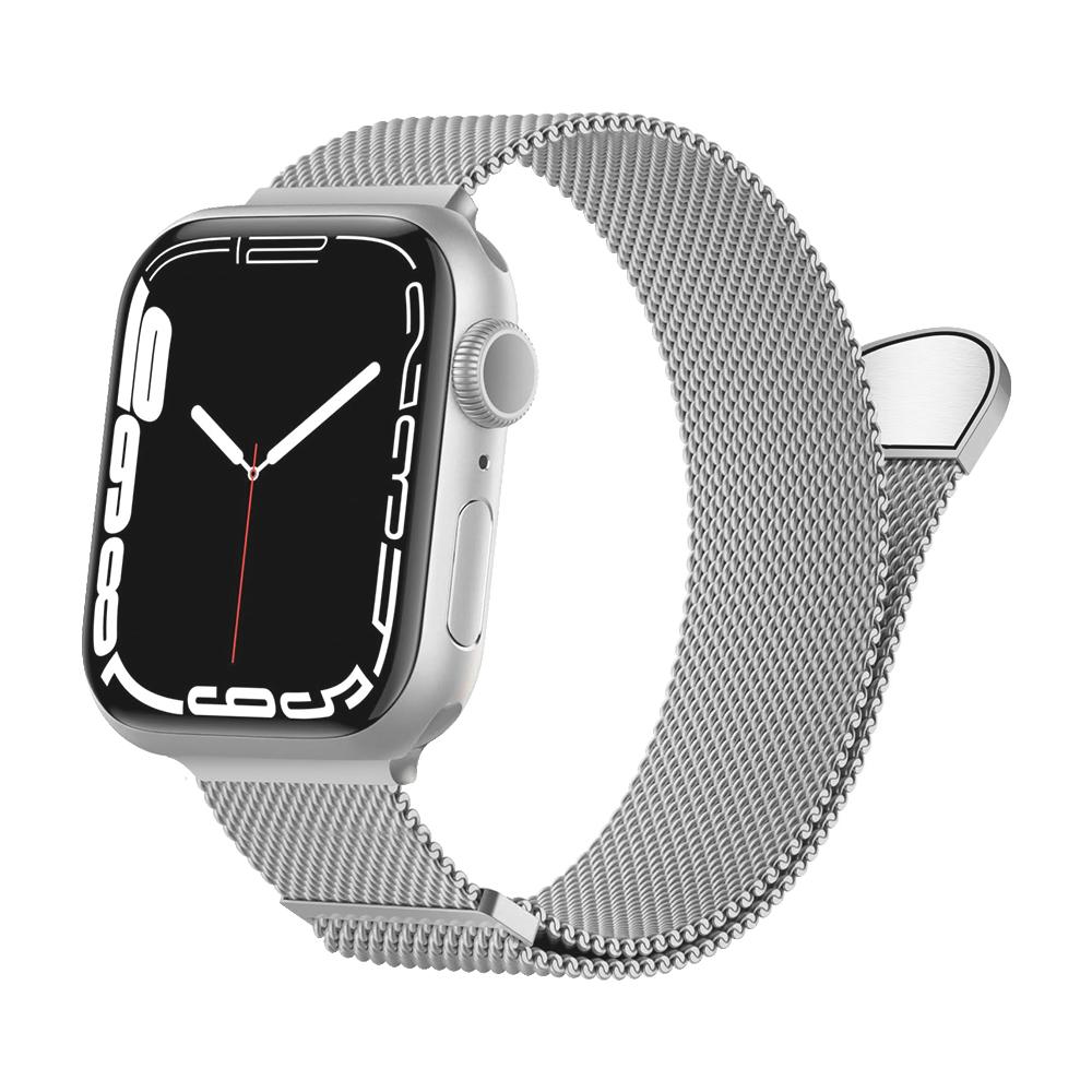 Milanese Strap For Apple Watch Ultra 2 49mm 46mm 45mm 44mm 40mm 42mm Metal Magnetic Bracelet For iWatch 10 9 8 7 6 5 4 3 SE Band