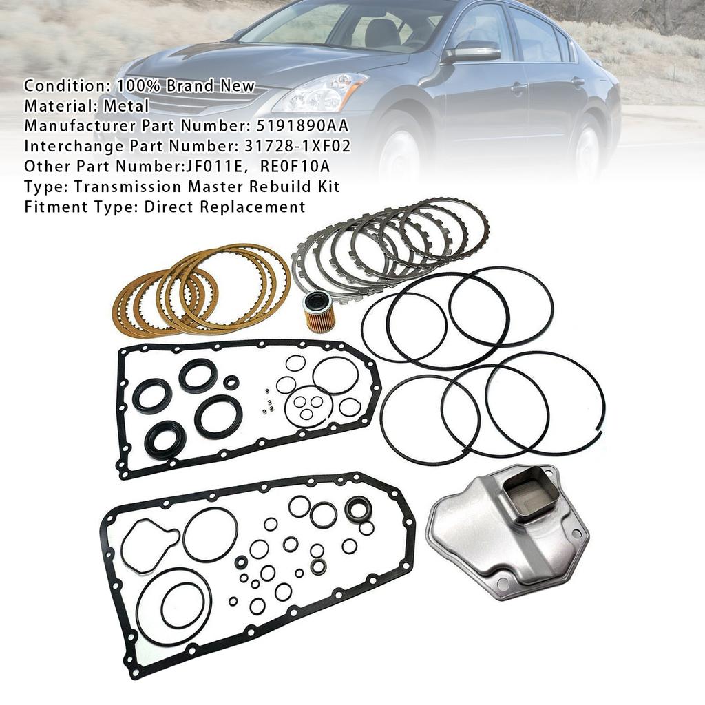 RE0F10A JF011E CVT Automatikgetriebe Hauptüberholkit Für NISSAN Mitsubishi
