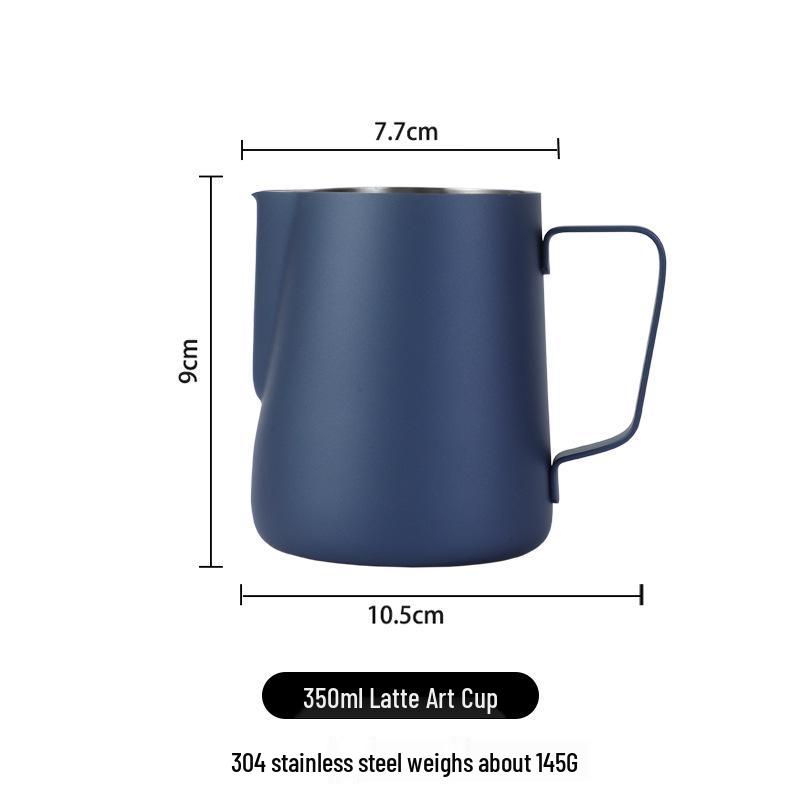Pin Chuang 304 Stainless Steel Latte Art Cup with Scale, Pointed Spout, and Thickened Milk Frothing Design
