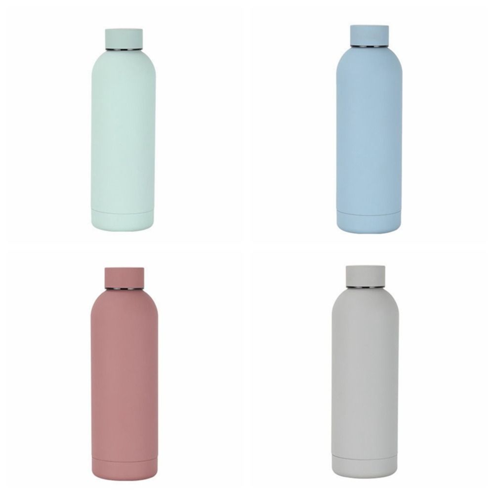 Large Capacity Small Mouth Thermos Cup Double Layer Sports Thermos Bottle  Camping