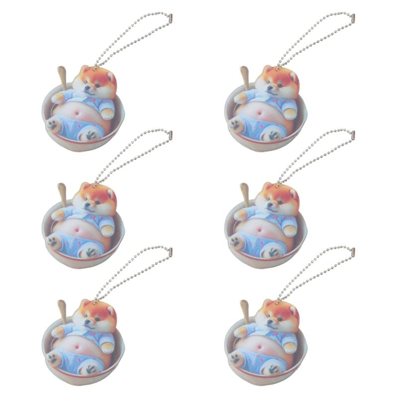Feline/Canine Car Decors Acrylic Hanging Charm Easy Install Interior Styling Accessory Auto Interior Ornament for Vehicle
