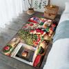 Weihnachten Weihnachtsmann Teppich für Wohnzimmerdeko Sofatisch Große Flächenteppiche Flur Balkonmatte Schlafzimmer Rutschfeste Bodenmatte