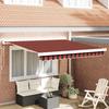 VidaXL Manual Retractable Awning Orange and Brown 300x250 Cm 3329949