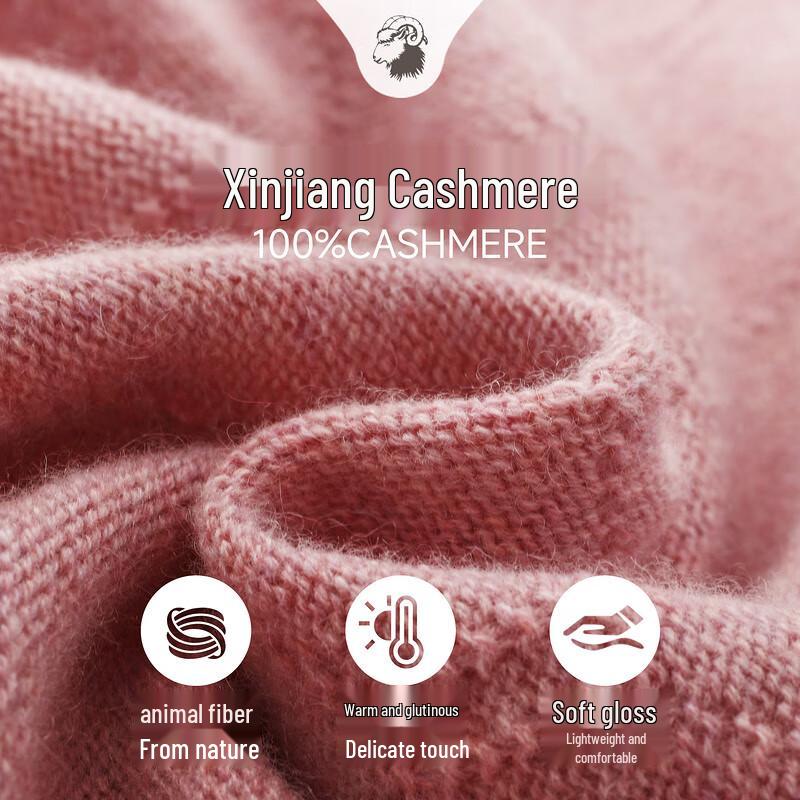 Zhaojun Women's Argyle Cashmere Sweater with Embroidery & Beading