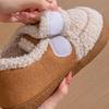 Velcro bag and cotton slippers women's autumn and winter indoor home non-slip pregnant women's warm confinement shoes cotton shoes can be worn outside
