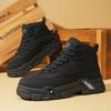 Outdoor Men Casual Sneakers Breathable Walking Hiking Shoes Quanlity Man Work Shoes Platform Ankle Boots High Top Sport Footwear