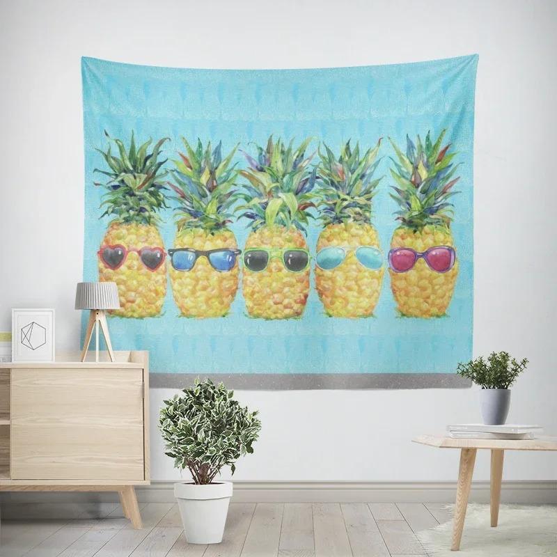 Гобелен для гостиной в офисе с рисунком ананаса — фото 8