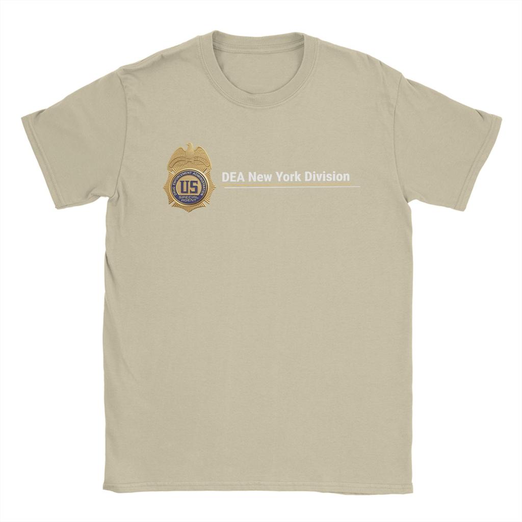 Vintage TShirt Beach DEA US Federal Interdiction Agency Popular TShirts Cotton Tee Shirt for Man Awesome Short Sleeve Tees