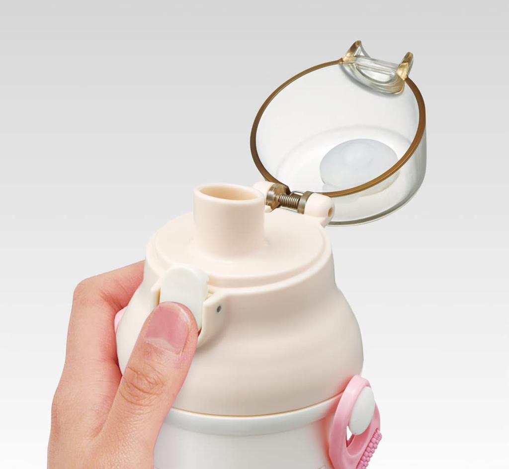 Skater-Wasserflasche Sumikkogurashi Okaiyasan, 480 ml, antibakterieller Kunststoff, Mädchen, hergestellt in Japan, Kinder, PSB5SANAG-A