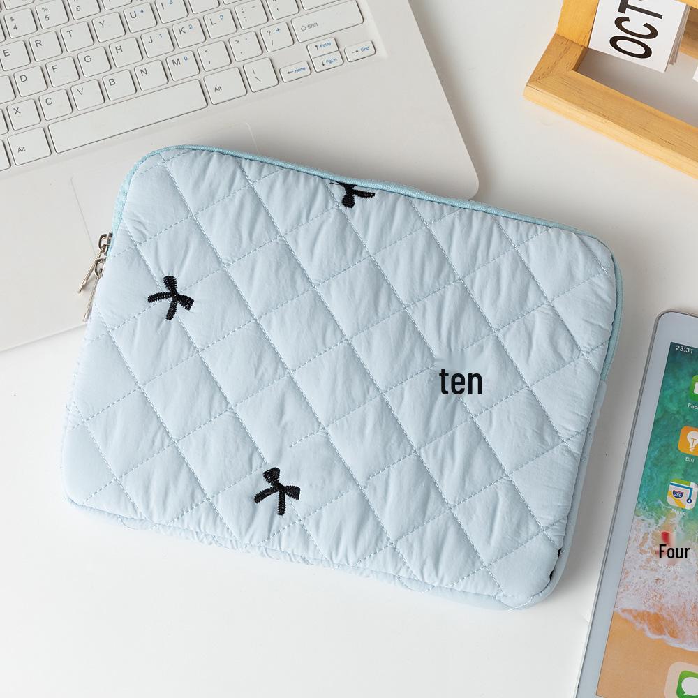 Korean Cute Diamond Embroidery Bow Tablet & Notebook Storage Bag (11/13/15 Inch)