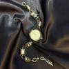 Elegant Women's Bracelet Watch Retro Quartz Wristwatch Vintage Rhinestone Quartz Watch  Female