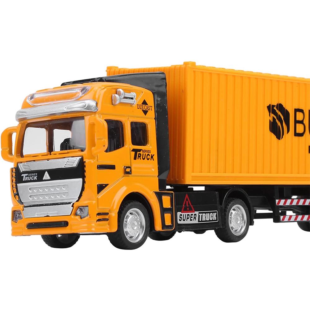 1/48 Crisis Detachable Pull Back Alloy Container Truck Toy, Construction Truck Model Toy, Simulation for Kids Birthday Gifts
