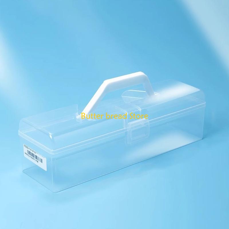 

W89C Large Capacity Paint Brush Box Office Supplies Brush Storage Box Watercolor Pen Container Drawing Tools