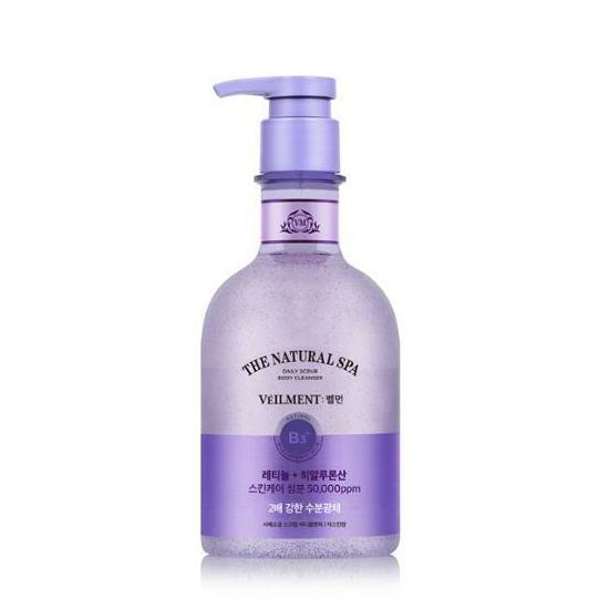 VEILMENT Natural Spa Moisture Glow Scrub Wash 400ml (Choose 1 of 4 types)