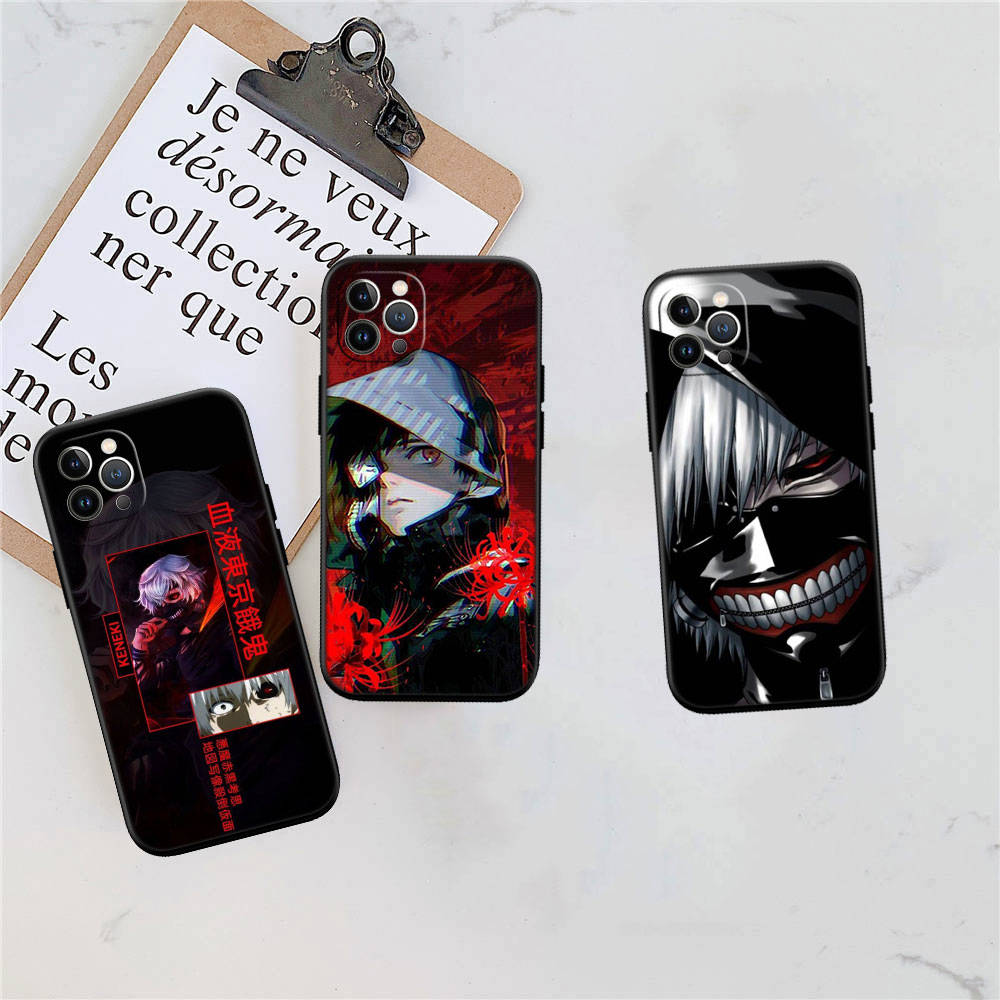 Pouzdro na telefon Tokyo Ghoul pro iPhone 6 6s 7 8 11 12 13 14 15 XS Pro Max XR X SE Samsung S20 S21 S22 S23 S24 FE Ultra S8 S9 S10 Plus Lite S21S S10E