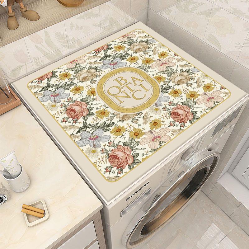 Dust Cover Mat for Drum Washing Machine, Refrigerator & Household Appliances - Non-slip, Absorbent, Diatomaceous Earth, Sunscreen Protection.