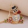 Christmas Vintage Alloy Brooch Premium Light Luxury Clothing Accessories Pin Jewelry Pearl Brooch Clothing
