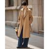 Women's French Tailored 100% Wool Double-faced Tweed Coat