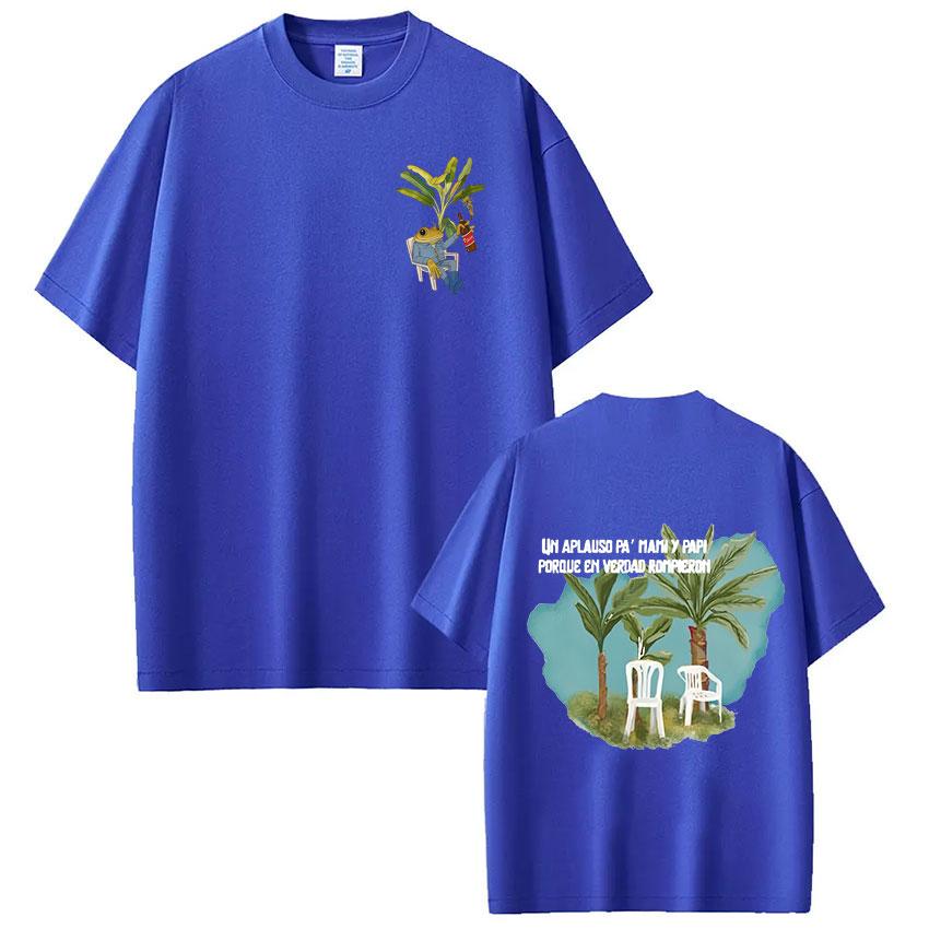 T-shirts Rapper Bad Bunny Debi Tirar Mas Fotos DTMF T-shirts Unisex Vêtements Femme Mode Décontracté Manches Courtes T-shirt Oversize