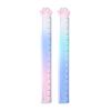 2 Pieces Cat Paw Ruler Cartoon Drawing Ruler Plastic Measuring Ruler Multifunctional Drawing Ruler Gift for Student Kid