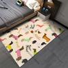 Lindos perros salchicha con disfraces alfombra Yoga sala de estar decoración de habitación alfombra para gatear niños felpudo alfombra de área alfombra de juegos