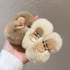 Cute Rabbit Plush Hair Claw Clips Pompon Balls Hair Grab Hairpin Female Headwear Ponytail Holder Hair Clip Hair Accessories