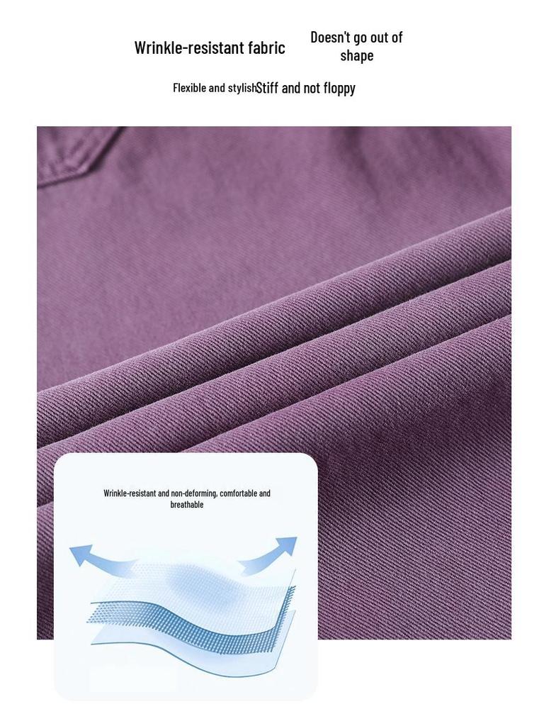 Women's High Waist Purple Wide-Leg Jeans - 2025 Autumn Fashion