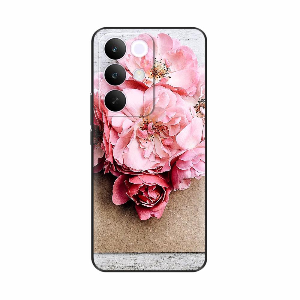 For OPPO Realme C85 5G Case Flower Soft Matte Silicone Back Cover For Realme 15x RealmeC85 C 85 4G 5G Full Phone Shell Fundas