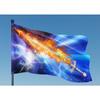 1pc Flaming Sword Flag Christian Worship Banner Prophetic Art with Random Eyelet Colors