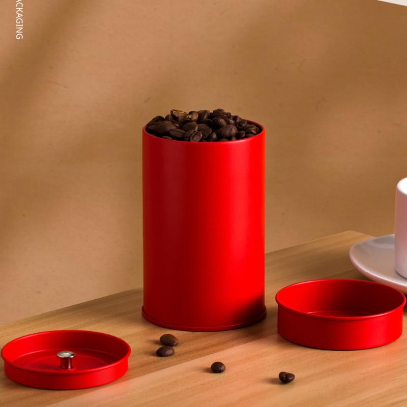 Tea Tin Canister Stainless Steel Coffee And Tea Canister With Airtight Double Lids Loose Leaf Tea Storage Container Kitchen Cup