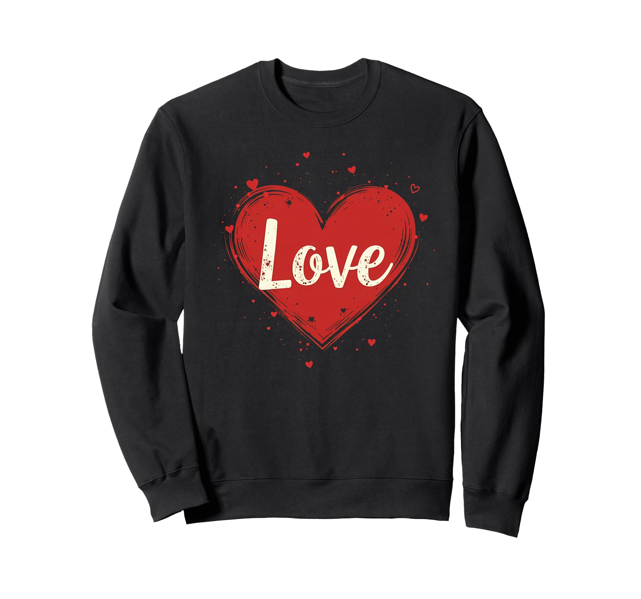 

Love Vintage Antique Heart Sweatshirt A Timeless Connection of Kindness - чёрный