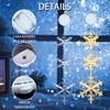 Christmas Window Decorations, 3 Pc Snowflake Christmas Window Lights With Suction Cup, LED Battery Operated Christmas Lights Indoor Outdoor Xmas Tree