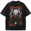 Bakugou Katsuki My Hero Academia T Shirt Vintage Washed Oversized T-shirt Men's Unisex Clothing High Quality Cotton Tees Tops
