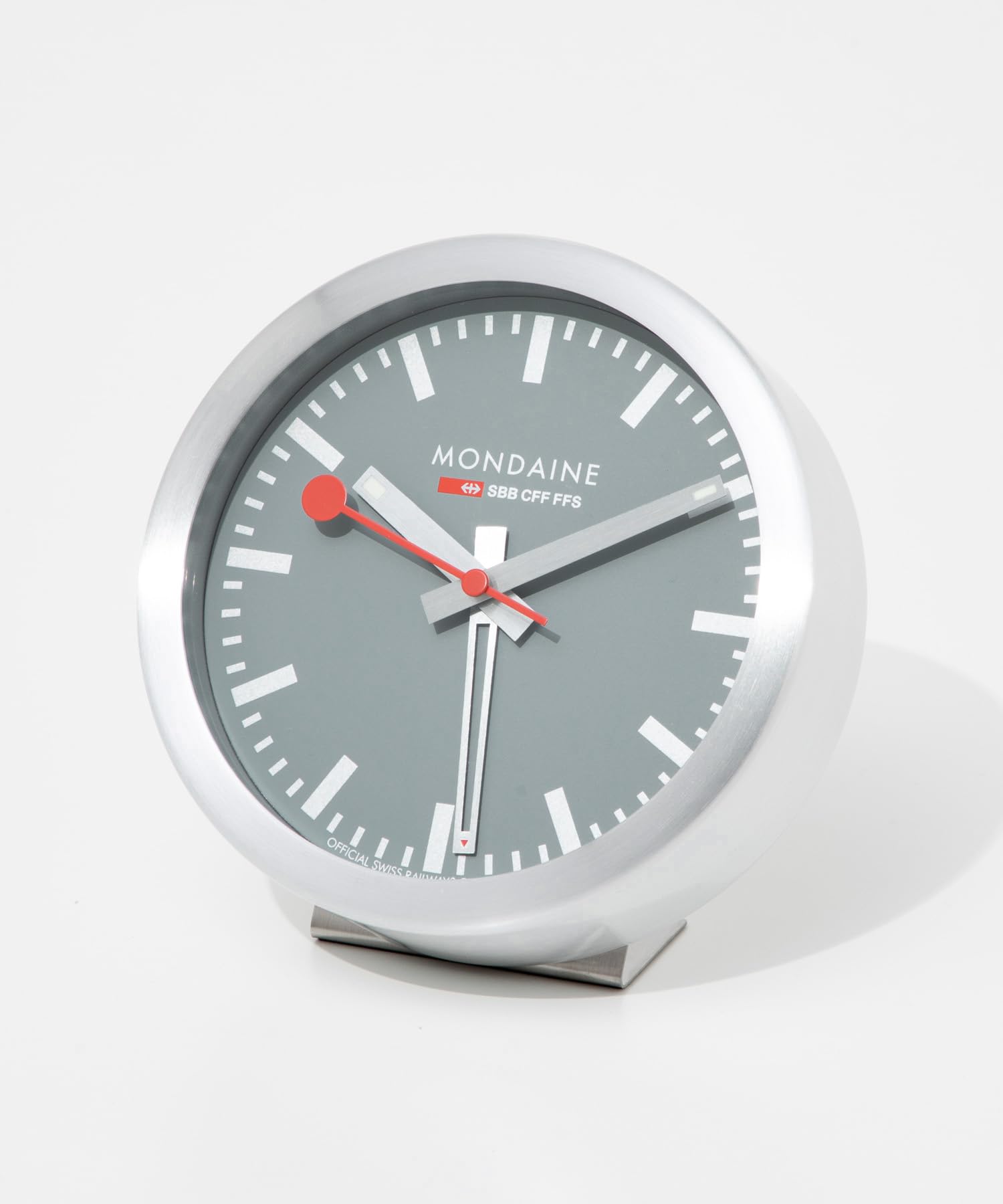 Mondaine Alarm Good Grey A997.MCAL.86SBV2 Clock, [Used]