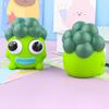 Lustiges Augapfel-Platzen Quetschspielzeug Squishy Hässliche Brokkoli Fidget Spielzeug Kinder Stressabbau Antistress Niedliches Gemüse Sensorischer Ball