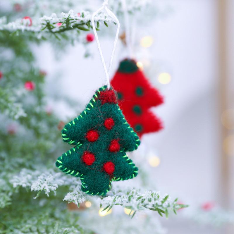 Felt Christmas Decorations With Cartoon Style For Festive Tree