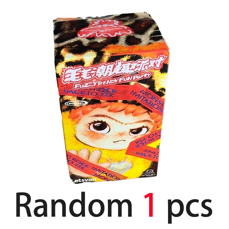 Wakuku V2 Fox and Bunny Trick Or Treat Series Plush Vinyl Blind Box Keychain Pendant Mystery Box Surprise Collectible Toy Gifts