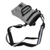Dog Treat Pouch with Poop Bag Holder Large Capacity Hands Free Pet Training Snack Bag with Adjustable Waist Belt Grey