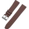 Natural Green Fluoro Rubber Watchband 18 20 22mm Black Blue Gray Brown Swift Bar Pin Clasp Strap Fit For Seiko RX Tissot Watch