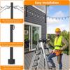 Easy to Install Outdoor String Light Support Simple & Practical String Light Holder Suitable for Backyards Decks & More