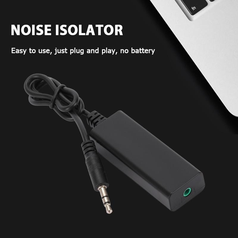Portable Audio Cable Anti-interference Clear Sound Audio Noise Filter Plug and Play for Car Audio Home Stereo System