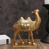 Classic Standing Camels Sculpture Elegant Feng Shui Ornaments Golden Camel Statue  Valentine'S Day