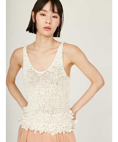 Emi Ribbon Detail IVR Women's Top, 13WNT252033,