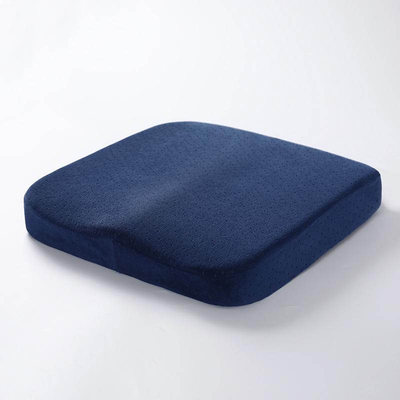 Slow Rebound Memory Foam Square Cushion for Car Office Chair Four Seasons Use PolyesterFour Seasons