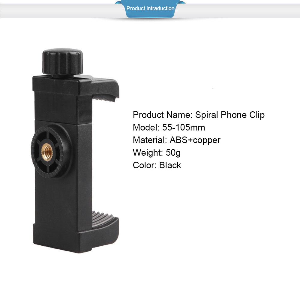 Universal Moblie Phone Clip Bracket Holder Mount With 1/4 Screw For IPhone For Samsung Tripod Monopod Stand2